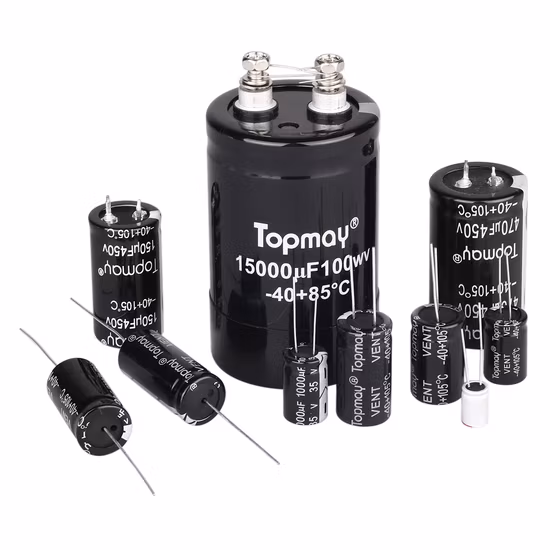 terminal de tornillo de aluminio de los condensadores electrolíticos del motor de CA 400V