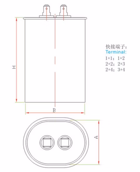 Suministro directo de fábrica Cbb65 Condensador de funcionamiento de CA/450V 35UF Condensador